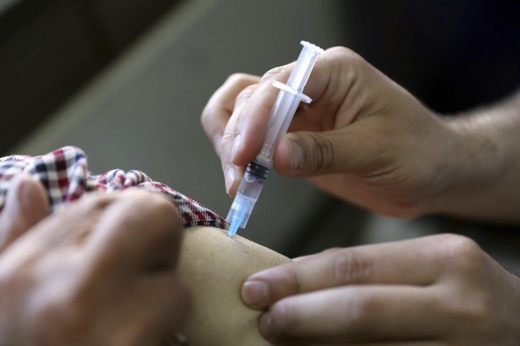 In France as a whole, vaccinations have so far been limited to the over-50s, although people outside this age group can book unused slots advertised at short notice. Photo: AP