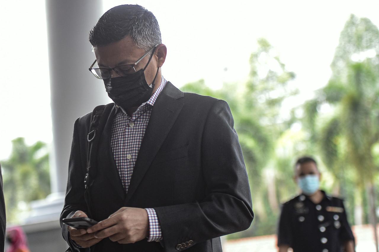Former 1MDB CEO Mohd Hazem Abd Rahman at the Kuala Lumpur High Court today. Photo: Bernama