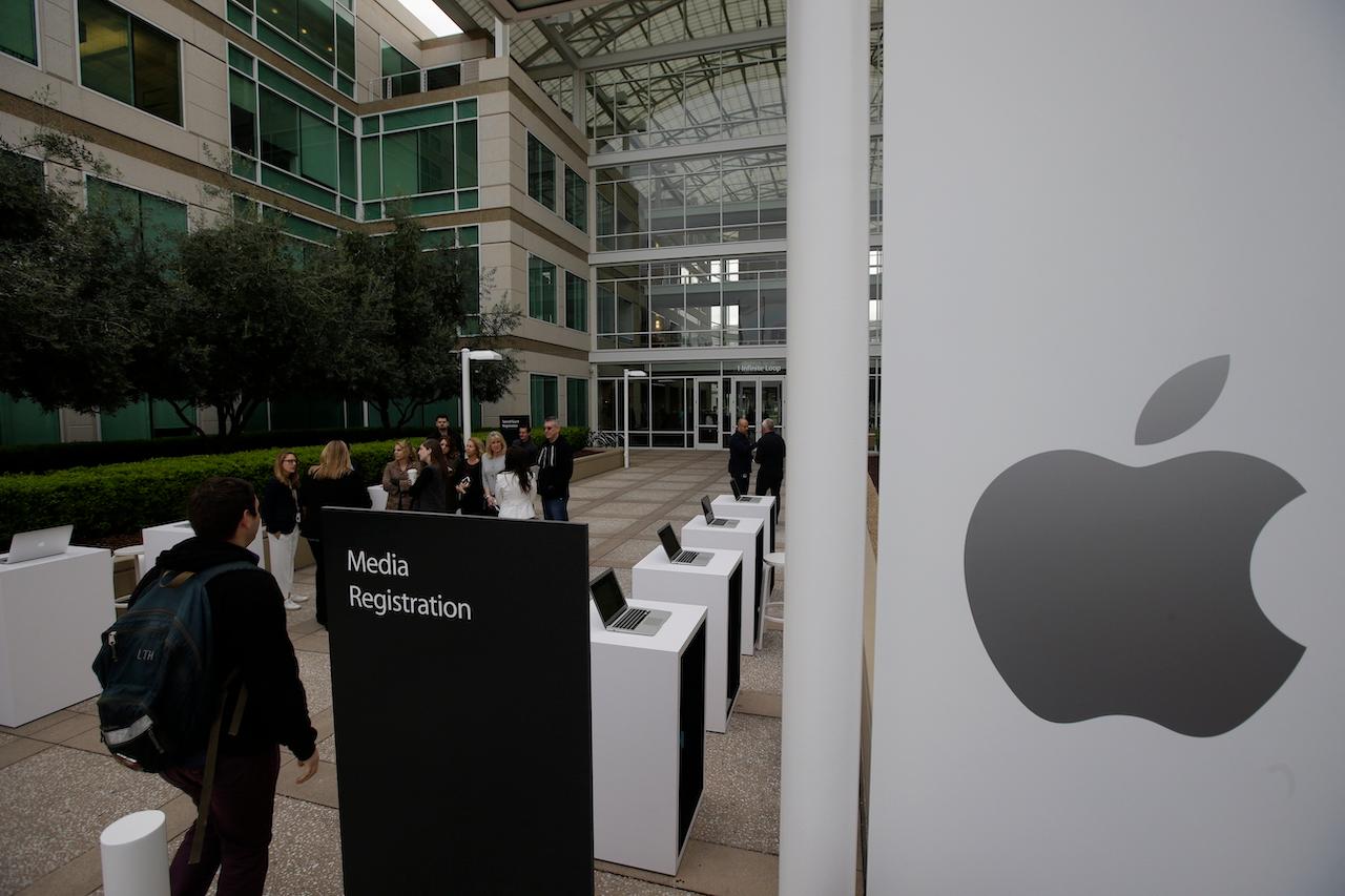 Apple's headquarters in Cupertino, California. Apple has allowed employees to work from home or remote locations since the pandemic lockdowns began last year. Photo: AP
