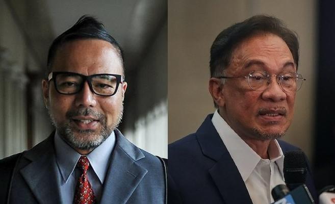Khairuddin Abu Hassan and Anwar Ibrahim.