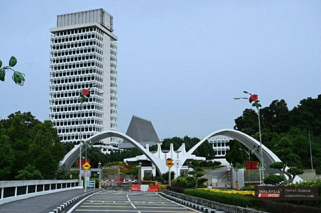 The Parliament building in Kuala Lumpur. Parliament sessions have been suspended since January under the state of emergency declared to help curb the spread of Covid-19.