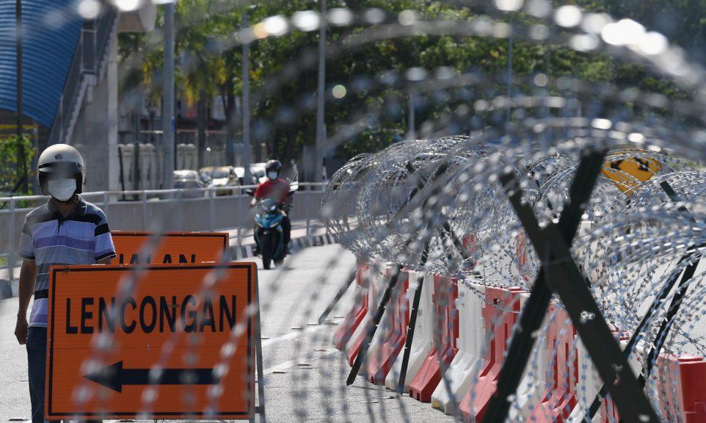 Suasana kawasan yang dikenakan PKPD di seluruh negara. Gambar: Bernama