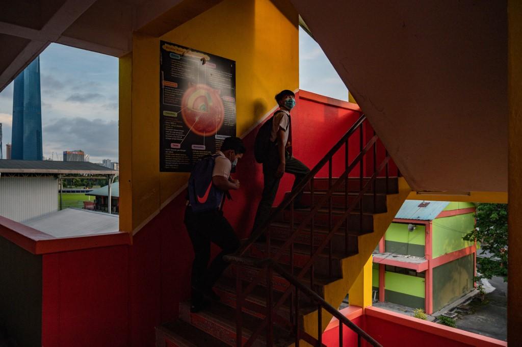 Covid-19 screenings in schools had previously only been recommended if a cluster of coronavirus cases has been identified. Photo: AFP