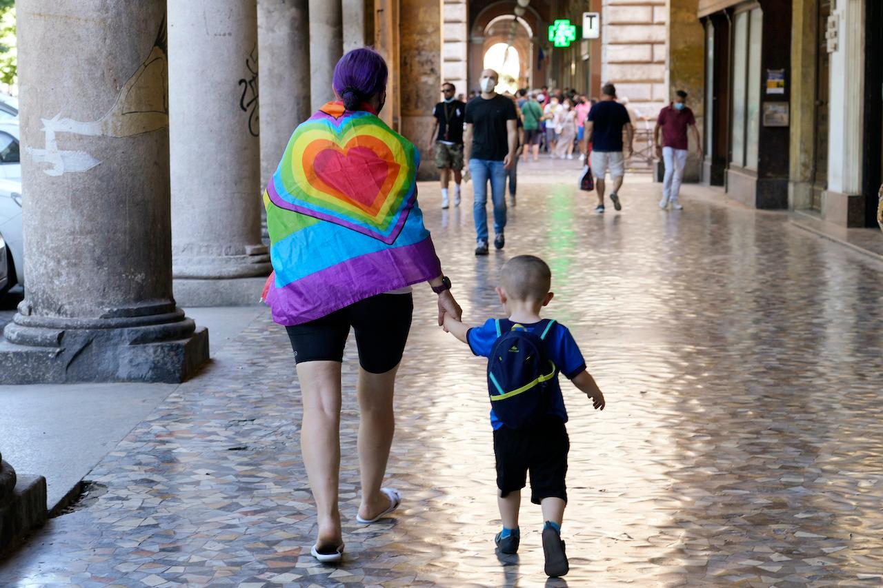 People take part in the annual Pride march, in Rome, June 26. This year's march came amid widespread concern in Europe about legislation in Hungary that will ban showing content about LGBT issues to children. Photo: AP