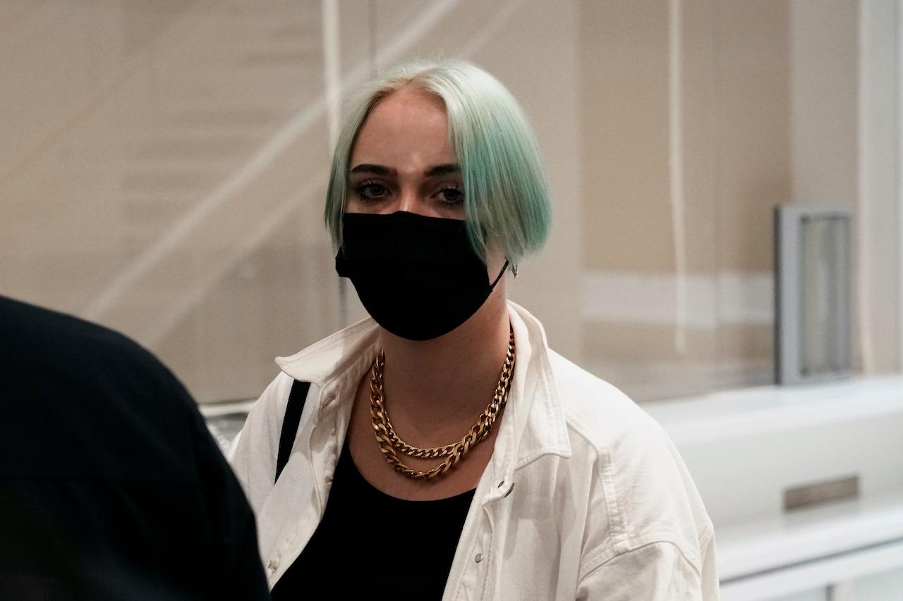 In this June 21 file photo, the teen who has been identified publicly only by her first name, Mila, leaves the courtroom in Paris. Photo: AP