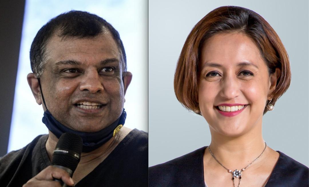 CEO Kumpulan AirAsia Tony Fernandes dan Presiden Digital AirAsia Aireen Omar.