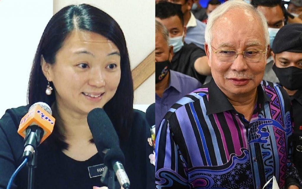 Ahli Parlimen Segambut Hannah Yeoh dan bekas perdana menteri Najib Razak.
