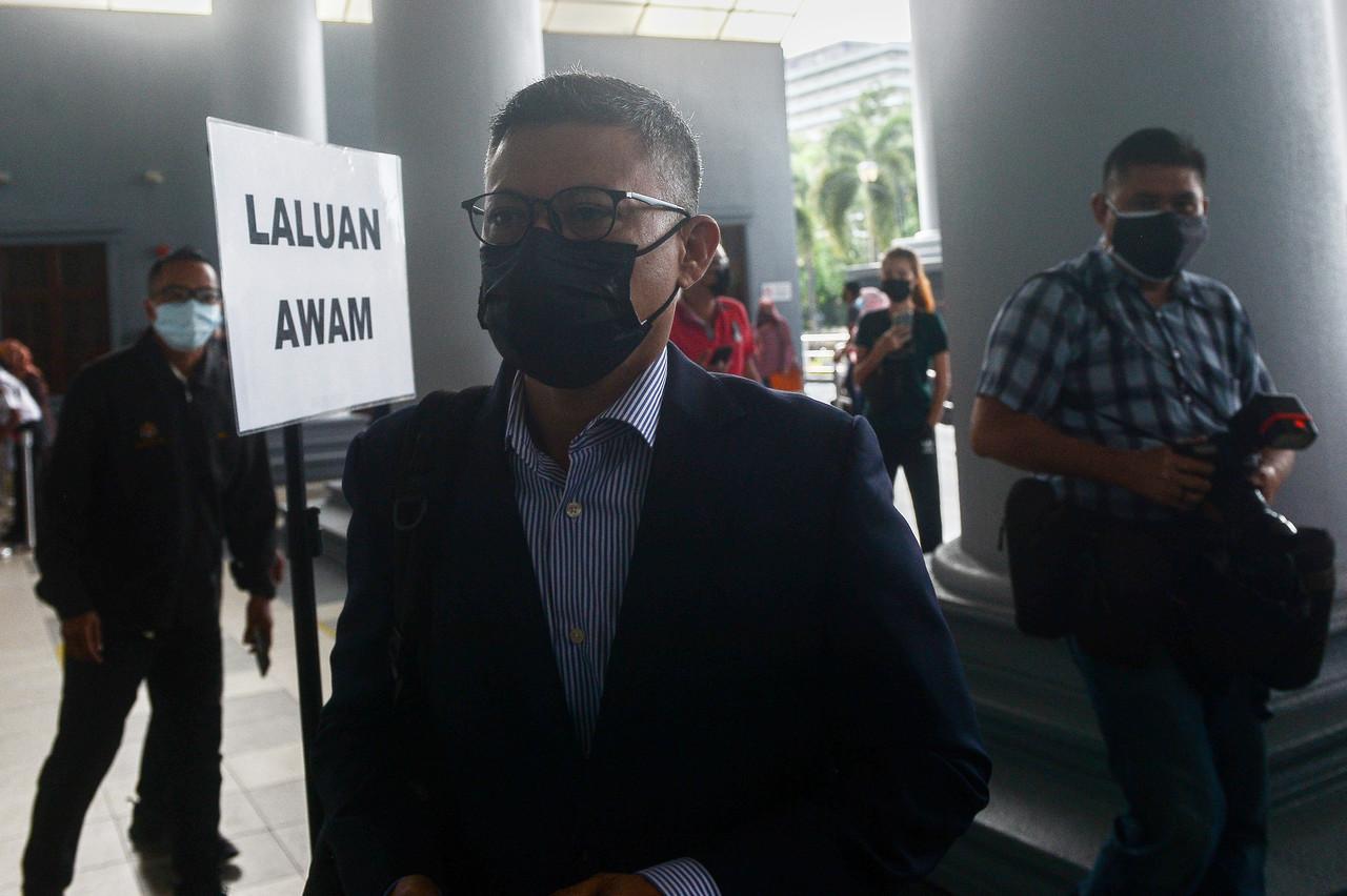 Former 1MDB CEO Mohd Hazem Abdul Rahman at the High Court in Kuala Lumpur yesterday. Photo: Bernama