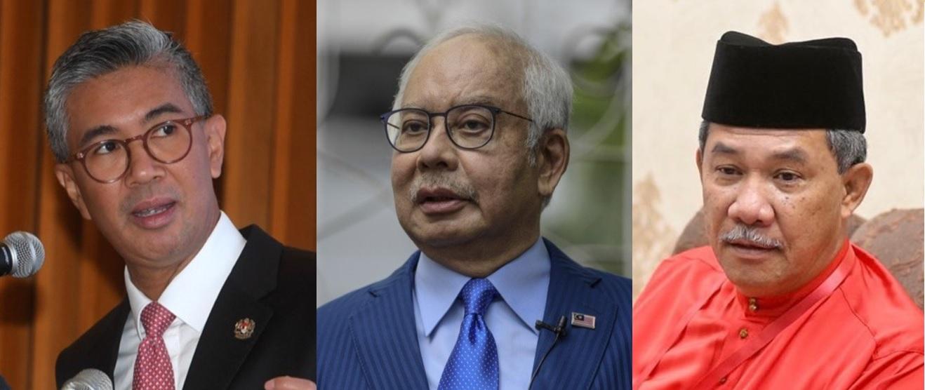 Some Umno leaders are pushing for deputy president Mohamad Hasan (right) as finance minister. The portfolio was previously held by Tengku Zafrul Aziz (left), during which time he also took the role of managing funds recovered from the 1MDB scandal involving former leader Najib Razak.