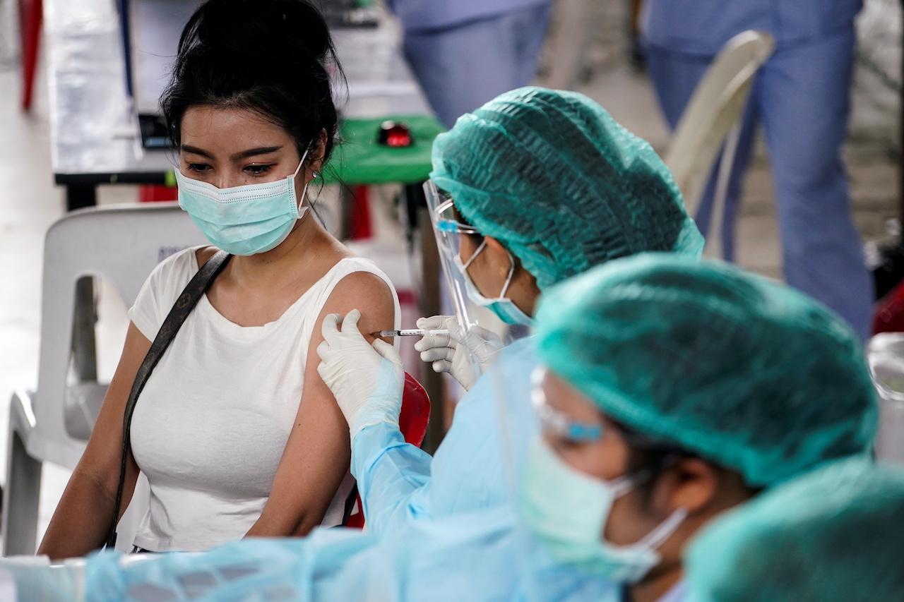 A woman receives a shot of Sinovac vaccine in Bangkok, Thailand, in this April 7 file photo. Photo: Reuters
