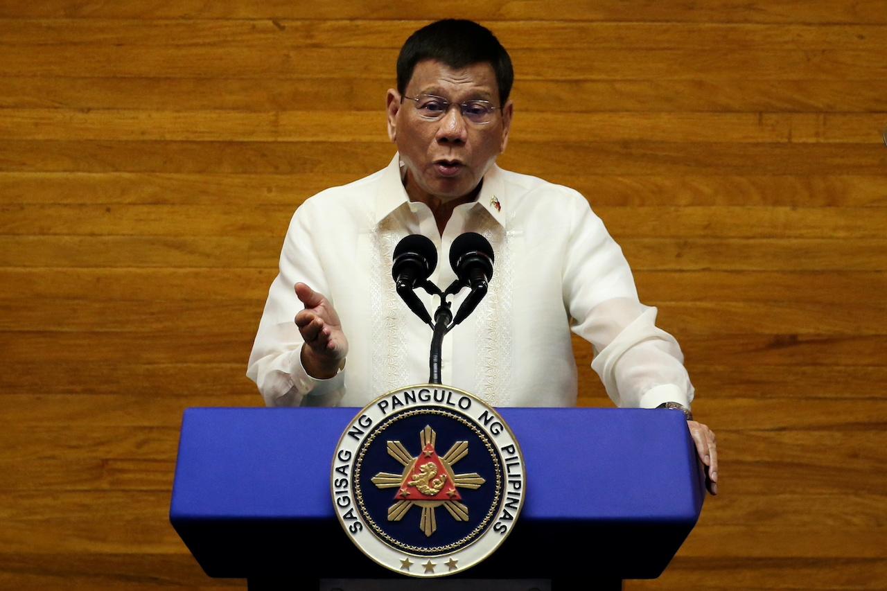 Philippine President Rodrigo Duterte. Photo: Reuters
