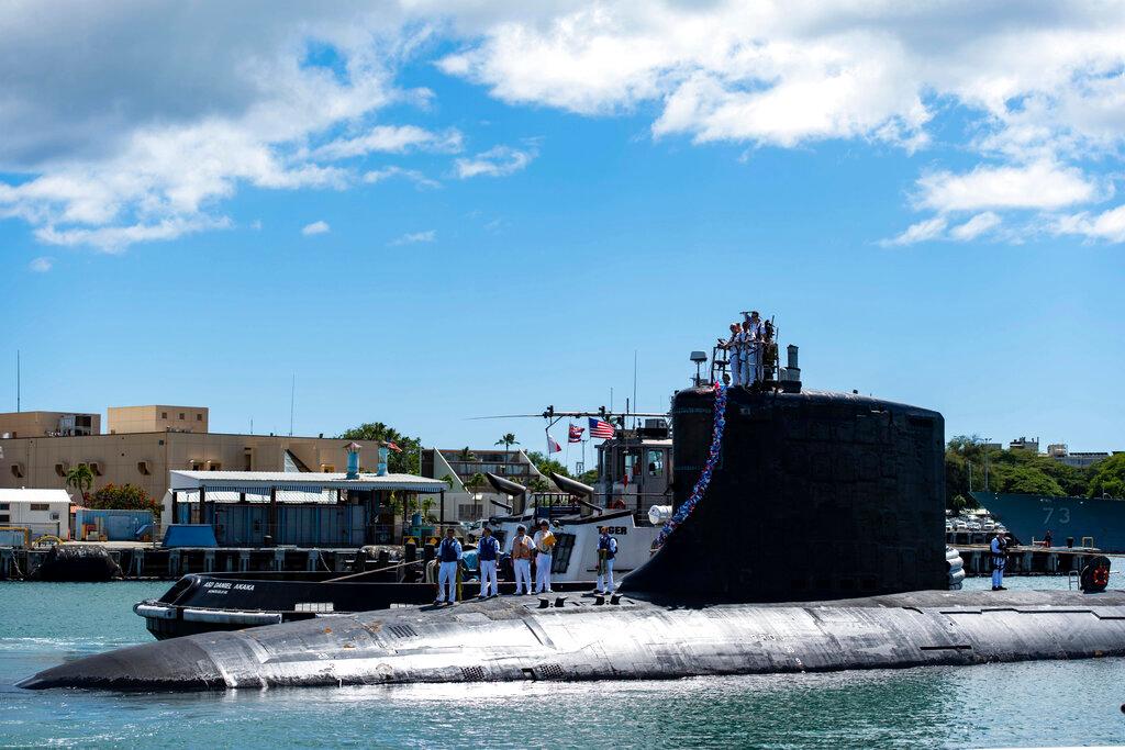 In this photo provided by the US Navy, the Virginia-class fast-attack submarine USS Illinois returns home to Joint Base Pearl Harbor-Hickam from a deployment in the 7th Fleet area of responsibility on Sept 13. Australia decided to invest in US nuclear-powered submarines and dump its contract with France to build diesel-electric submarines because of a changed strategic environment, Prime Minister Scott Morrison said on Sept 16. Photo: AP