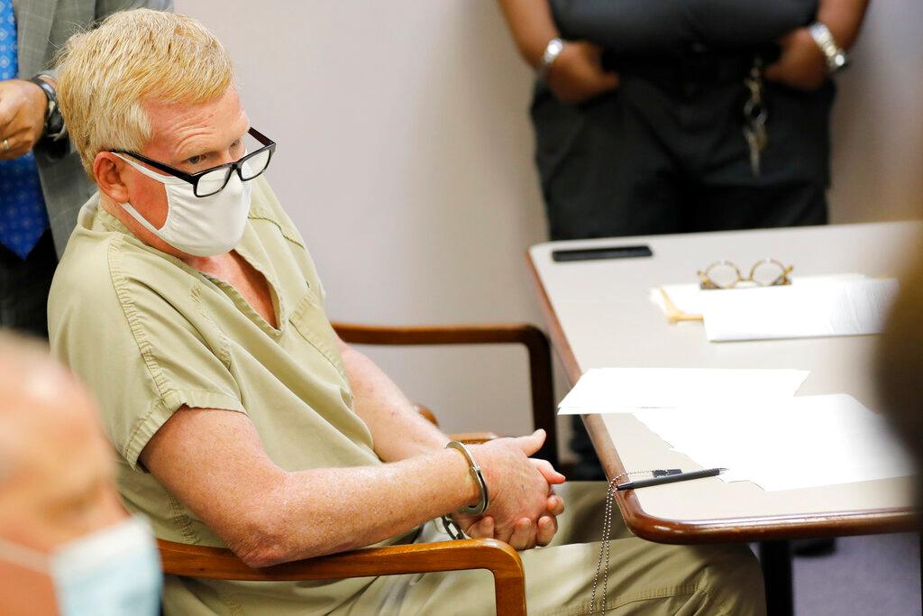 Alex Murdaugh sits during his bond hearing in South Carolina, Sept 16. Photo: AP