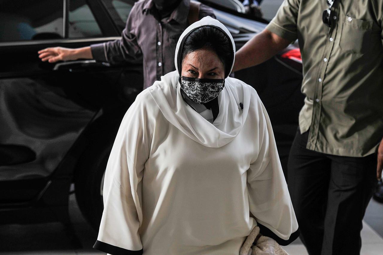 Rosmah Mansor at the High Court in Kuala Lumpur today. Photo: Bernama