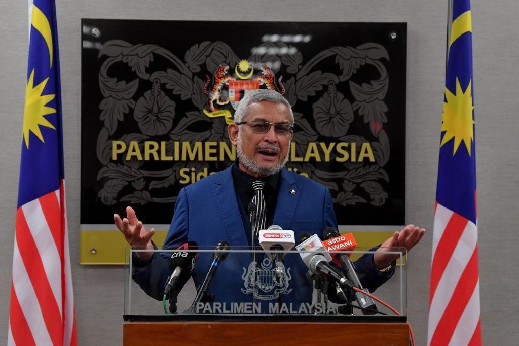 Amanah's Khalid Samad in Parliament in this file picture. Photo: Bernama