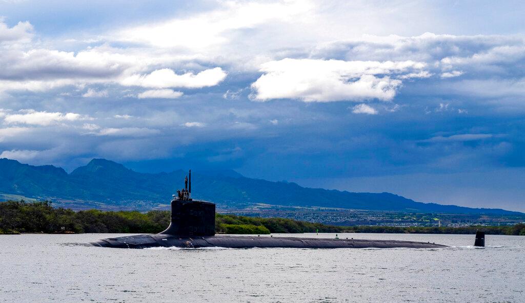 In this photo provided by the US Navy, the Virginia-class fast-attack submarine USS Missouri departs Joint Base Pearl Harbor-Hickam, Sept 1. Indonesia is worried that the Aukus pact under which Australia will obtain nuclear submarine technology from the US, will worsen an 'arms race and power projection' in the region. Photo: AP