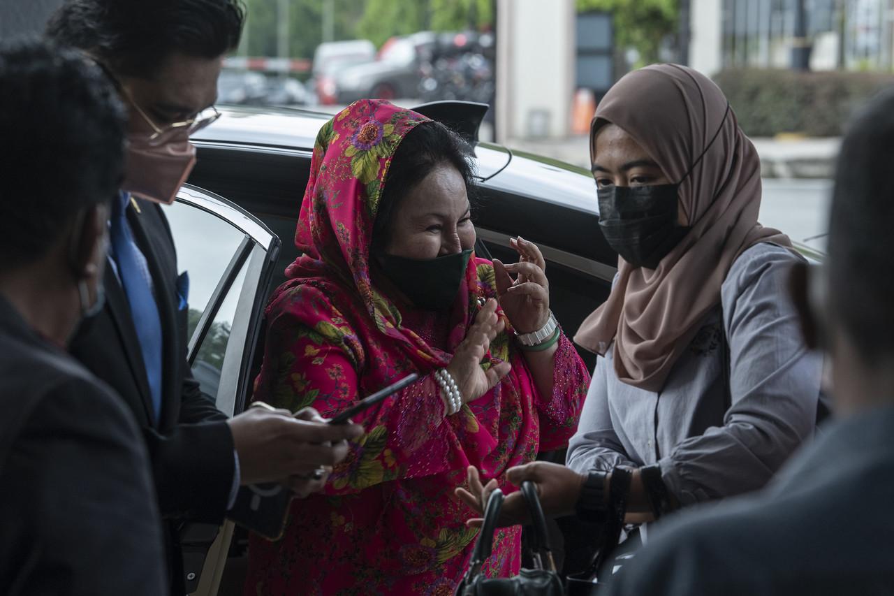 Rosmah Mansor at the High Court in Kuala Lumpur. Photo: Bernama