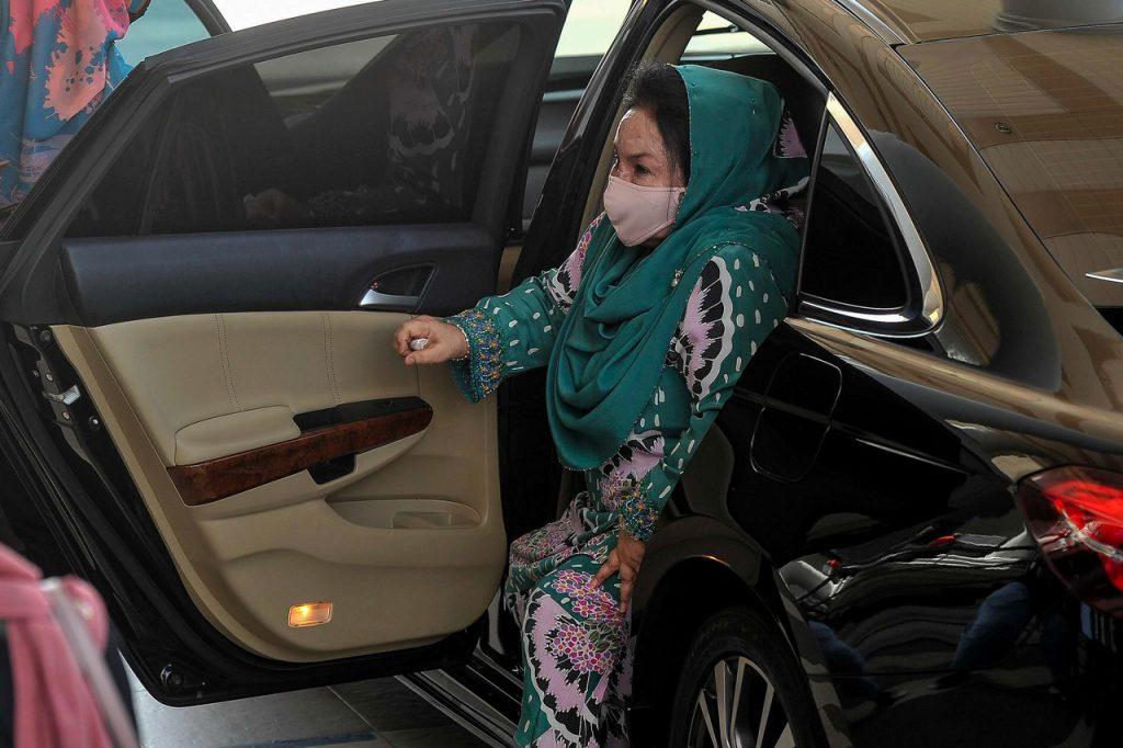 Rosmah Mansor tiba di Mahkamah Tinggi Kuala Lumpur hari ini. Gambar: Bernama