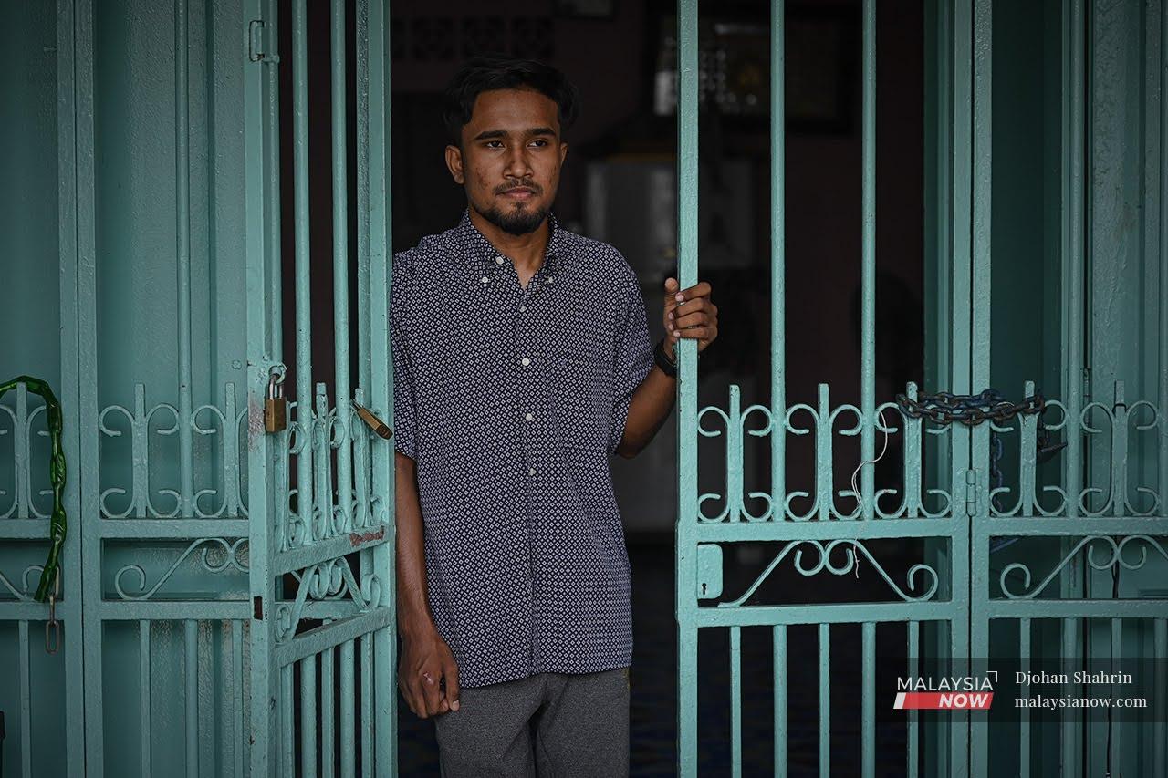 Kasim, a Rohingya, has lived in Klang since he was born but only holds a UNHCR card and a birth certificate stating that he is not a citizen.