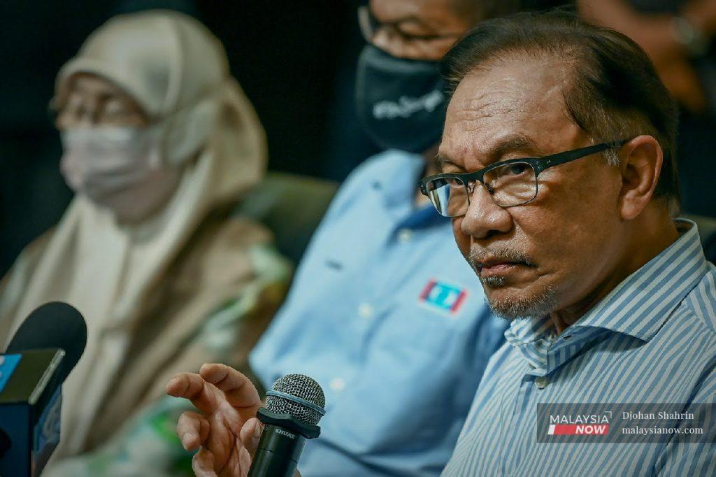 Opposition leader Anwar Ibrahim.