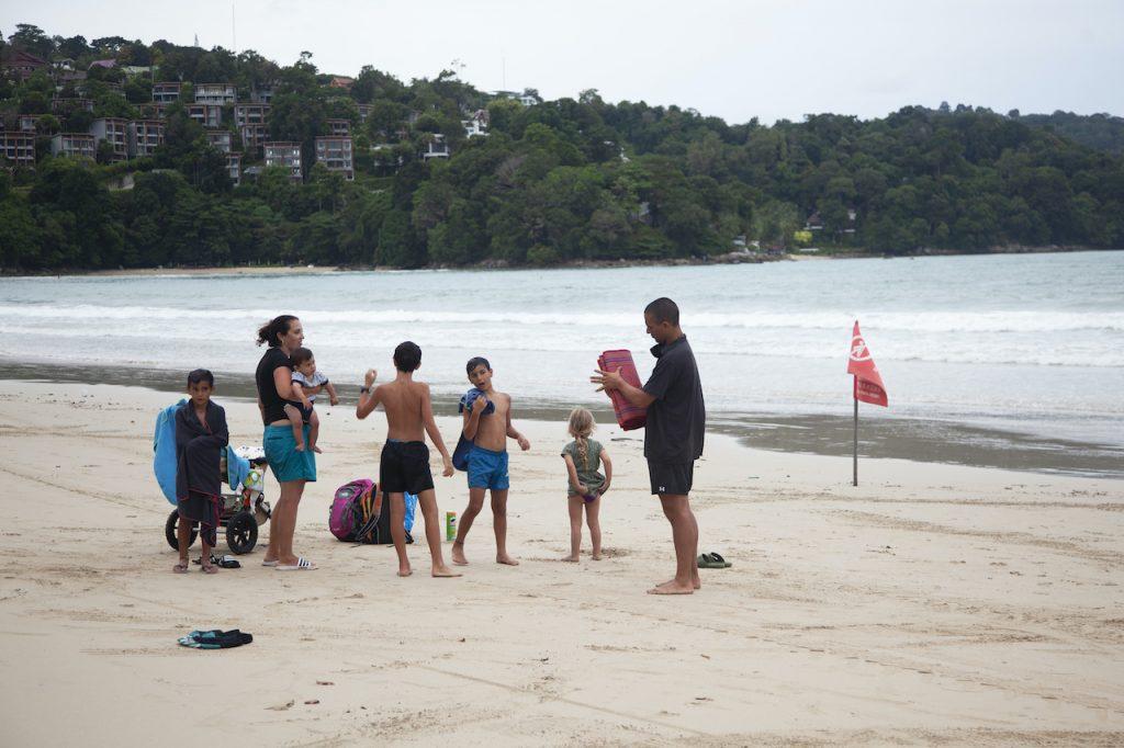 A family of tourists enjoy their vacation at Patong Beach in Phuket, southern Thailand, on July 7. Last year, the country lost about US$50 billion in tourism revenue as foreign arrivals plunged 83%. Photo: AP
