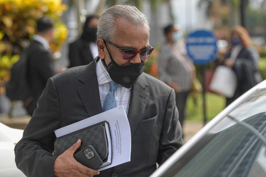 Peguam Shafee Abdullah di Mahkamah Tinggi pada 14 Oktober lalu. Gambar: Bernama