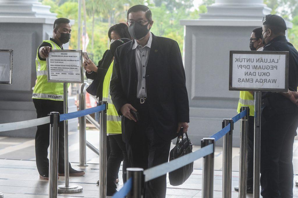 Former Penang chief minister Lim Guan Eng at the Kuala Lumpur court complex last month. Photo: Bernama