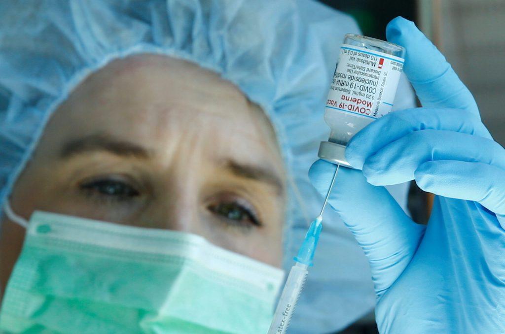 Moderna's jab is currently approved for people 12 and older in Europe. Photo: Reuters