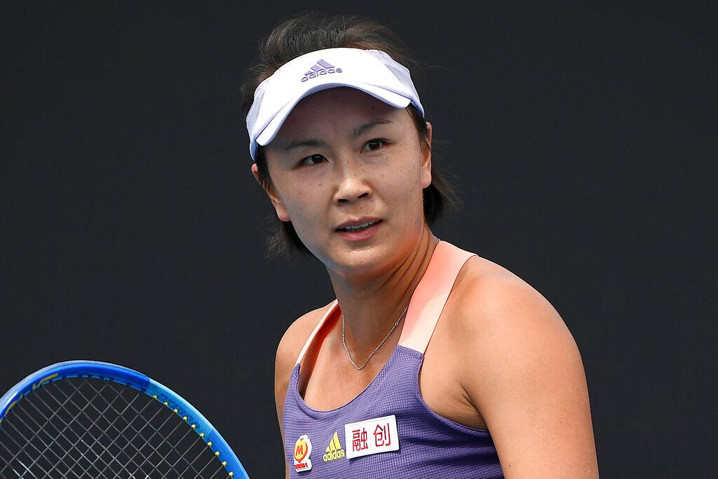 China's Peng Shuai had not been seen publicly since alleging earlier this month that former vice premier Zhang Gaoli, now in his 70s, forced her into sex during an on-off relationship spanning several years. Photo: AP