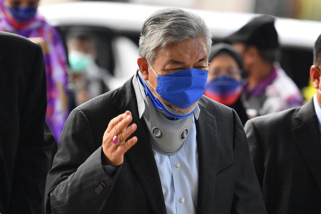 Bekas timbalan perdana menteri Ahmad Zahid Hamidi di Mahkamah Tinggi. Gambar: Bernama