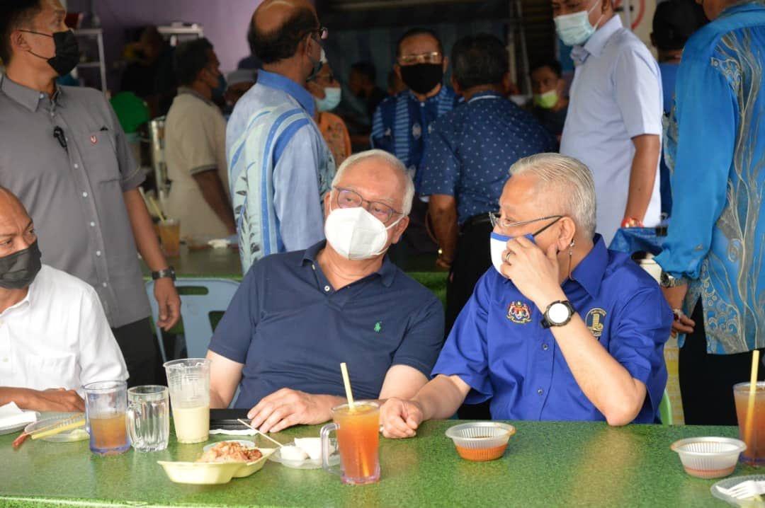 Najib Razak dan Ismail Sabri ketika kempen PRN Melaka baru-baru ini. Gambar: Facebook
