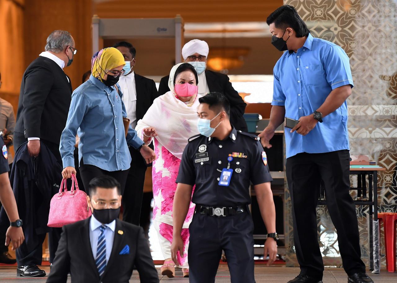 Rosmah Mansor at the Court of Appeal in Putrajaya today. Photo: Bernama