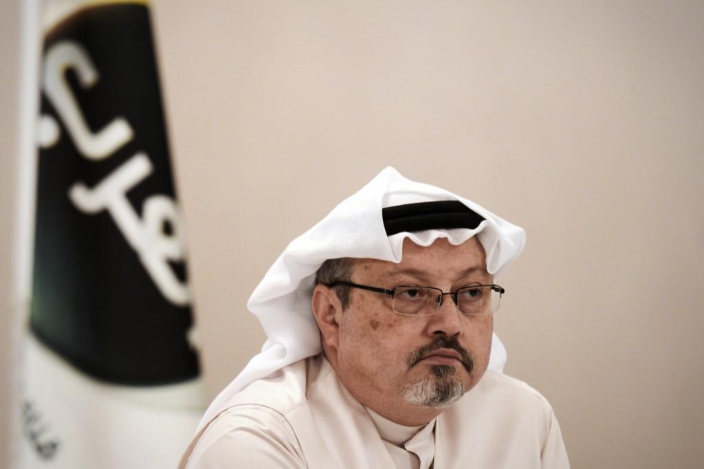 This file photo taken on Dec 15, 2014 shows Jamal Khashoggi looking on during a press conference in the Bahraini capital Manama. Photo: AFP