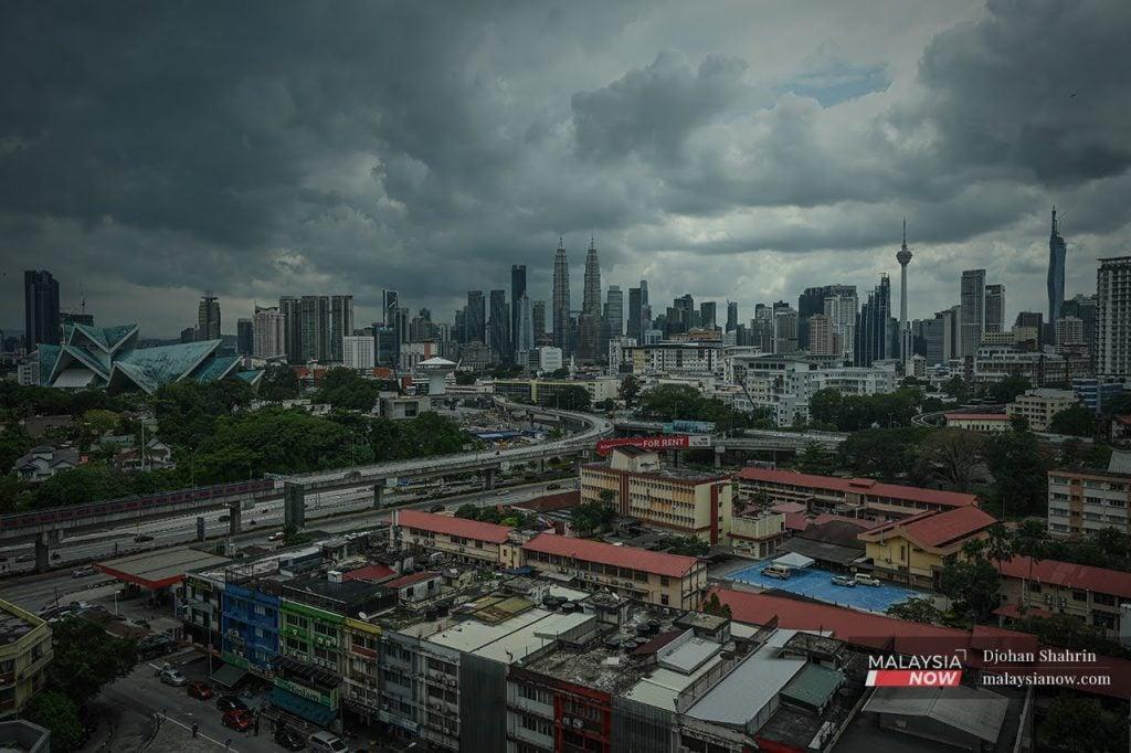 An aerial view of Kuala Lumpur.