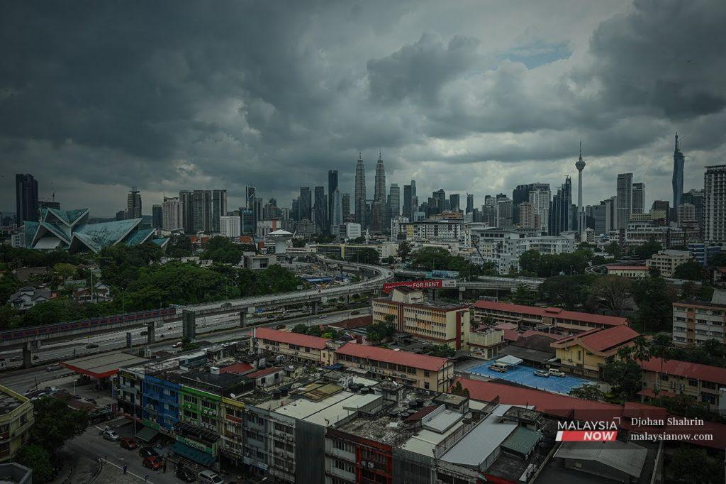 An aerial view of Kuala Lumpur.