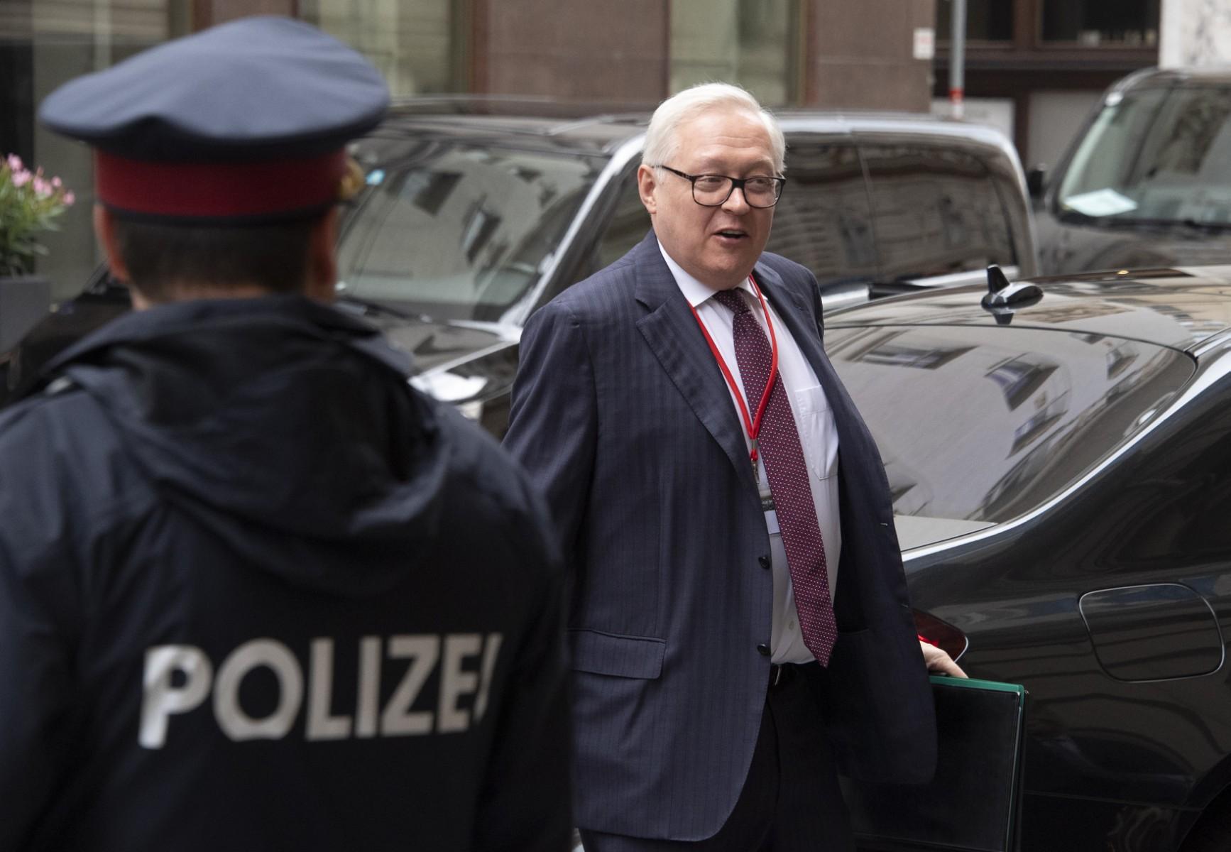 Sergei Alexeyevich Ryabkov , Deputy  Foreign Minister of the Russian Federation arrives for the US-Russia meeting at the  Palais Niederoestereich in Vienna on June 22, 2020.  Photo: AFP