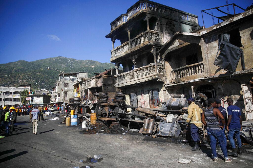APTOPIX Haiti Explosion
