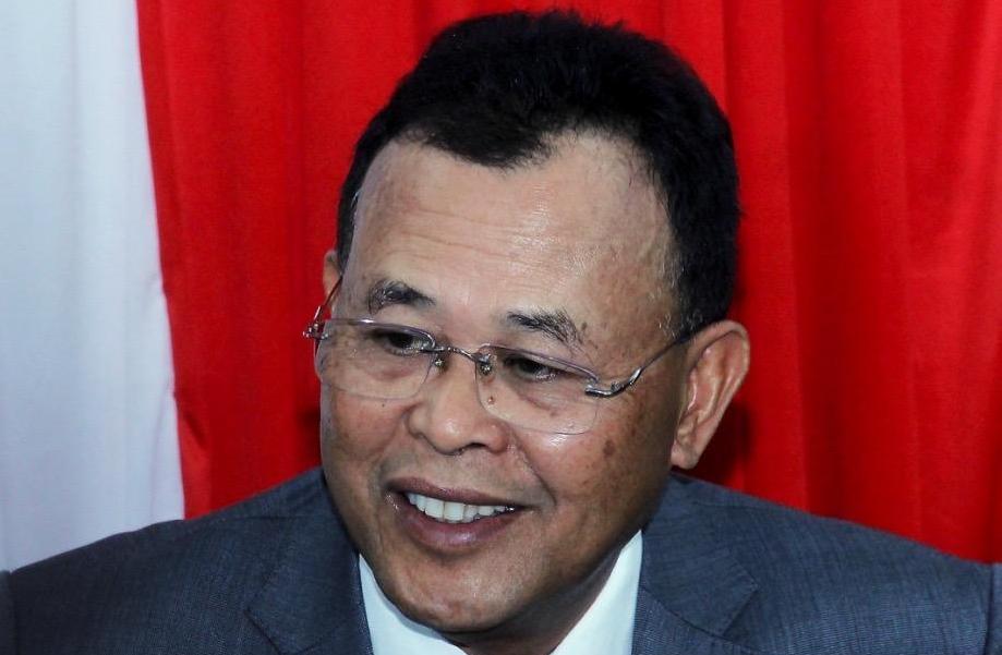 Former Johor menteri besar Osman Sapian. Photo: Bernama