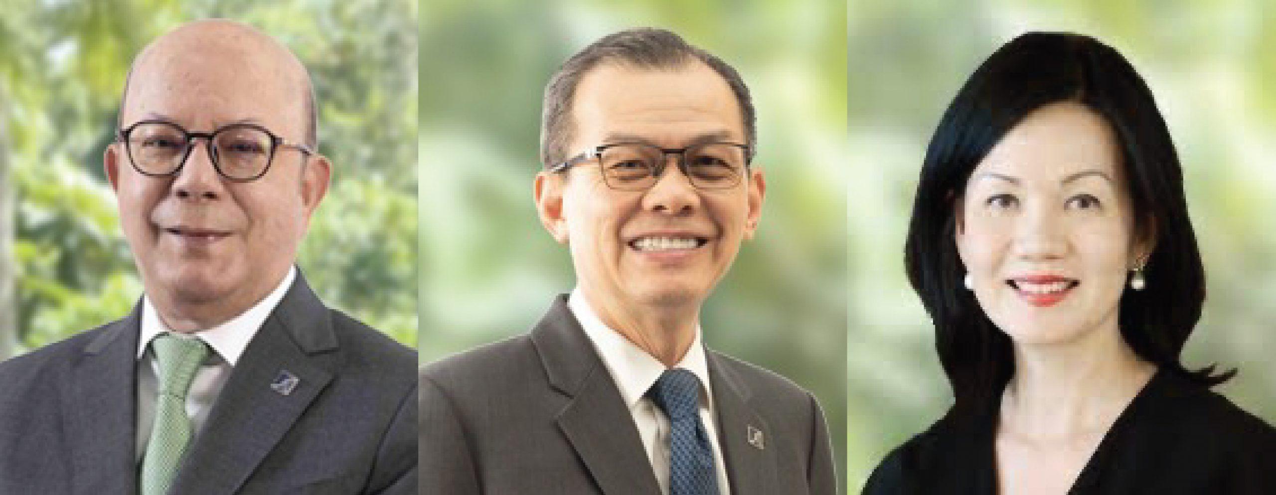 Pengerusi Suruhanjaya Sekuriti Syed Zaid Albar dan ahli lembaga Gooi Hoe Soon dan Lynette Yeow Su-Yin.
