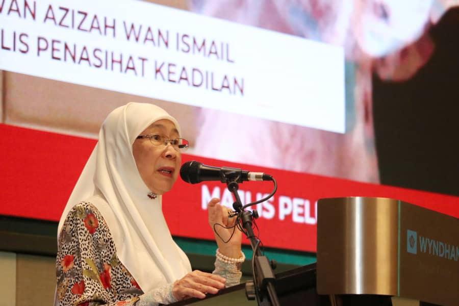 Bekas timbalan perdana menteri Wan Azizah Wan Ismail. Gambar: Facebook
