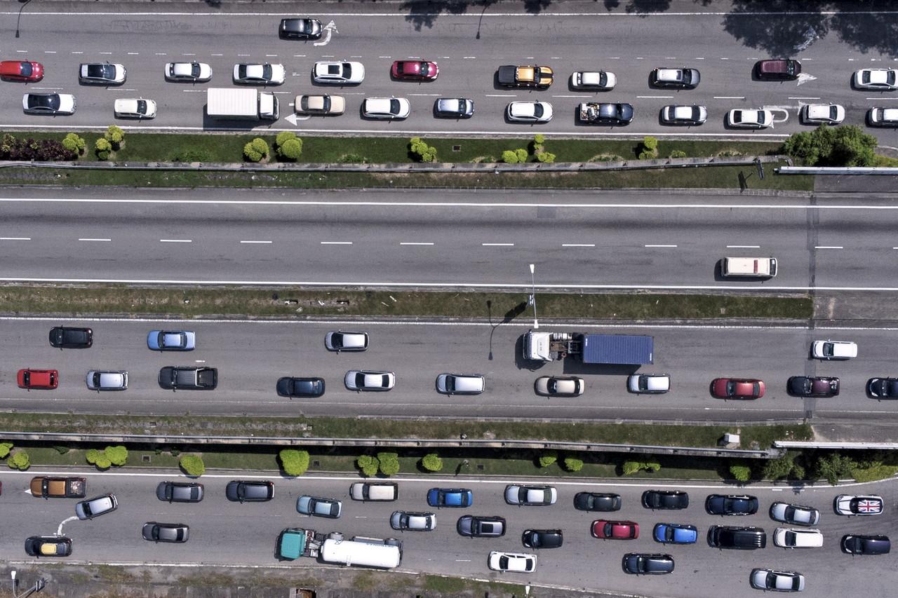 Traffic seen near the Seremban toll plaza on Jan 29. Traffic flow has eased and is under control ahead of Chinese New Year tomorrow. Photo: Bernama