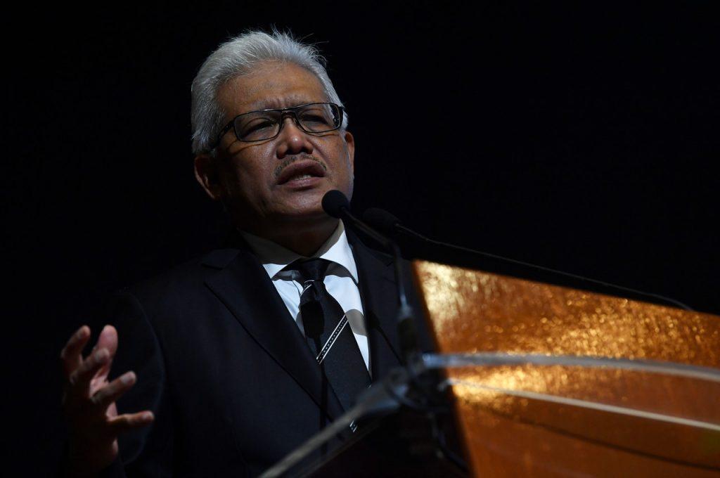 Home Minister Hamzah Zainudin, who said yesterday that the arrest of former Bangladesh high commissioner Mohammmed Khairuzzaman was in accordance with legal procedures. Photo: Bernama