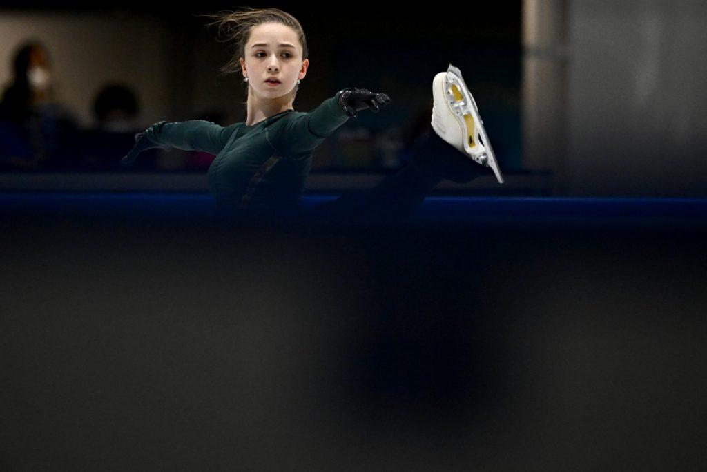 Russia's Kamila Valieva attends a training session on Feb 11, prior the Figure Skating Event at the Beijing 2022 Olympic Games. Photo: AFP