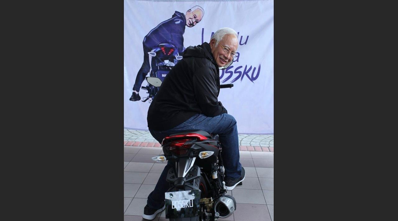 Najib Razak has been using his 'Bossku' tagline since his fall from power in 2018. Photo: Facebook