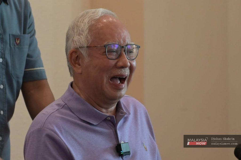 Former prime minister Najib Razak.