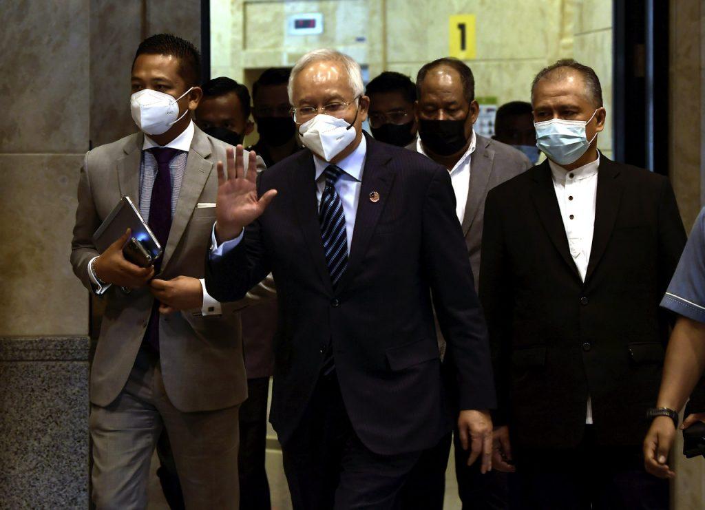 Bekas perdana menteri Najib Razak di Mahkamah Persekutuan, Putrajaya hari ini. Gambar: Bernama