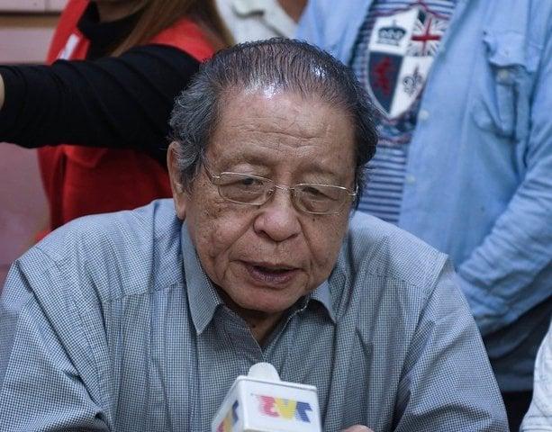 Veteran DAP yang juga Ahli Parlimen Iskandar Puteri Lim Kit Siang. Gambar: Bernama