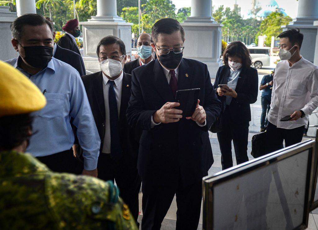 Bekas ketua menteri Pulau Pinang Lim Guan Eng di Mahkamah Sesyen Kuala Lumpur hari ini. Gambar: Bernama