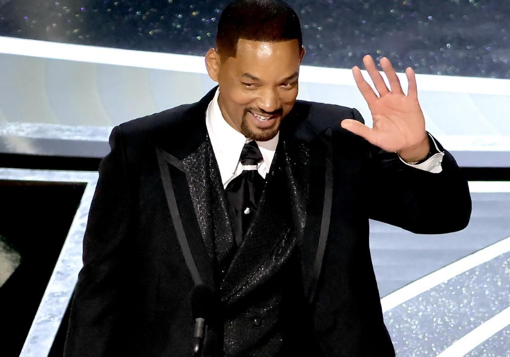 Will Smith accepts the Actor in a Leading Role award for 'King Richard' onstage during the 94th Annual Academy Awards at Dolby Theatre on March 27, in Hollywood, California. Photo: AFP